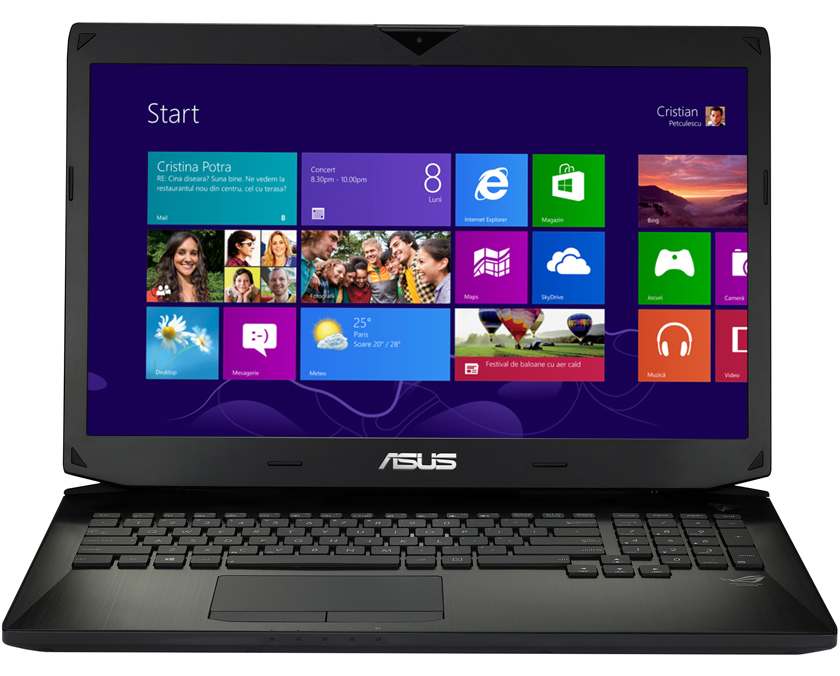 Laptop Gaming Asus G750JZ-T4157P cu procesor Intel® CoreTM i7-4860HQ 2.40GHz