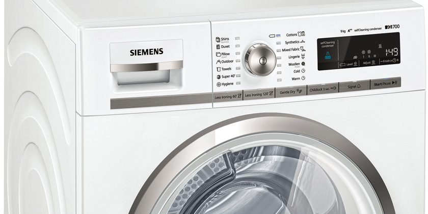 Siemens WT47W540BY, uscător de rufe cu protecție pentru țesături
